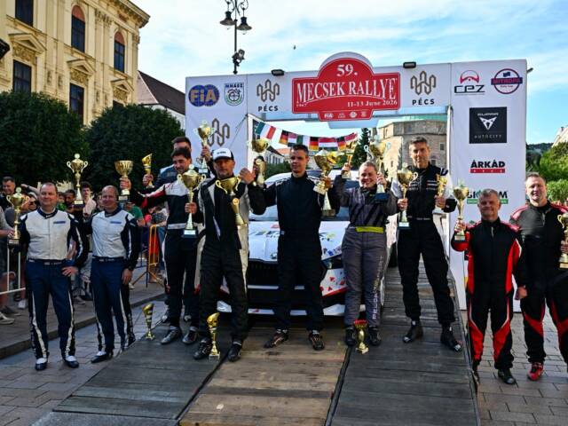 Vinczéék hibátlan hétvégéje: rajt-cél győzelem az 59. Mecsek Rallye-n